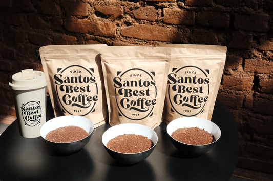 Kit degustação café moído grosso com copo de bambu